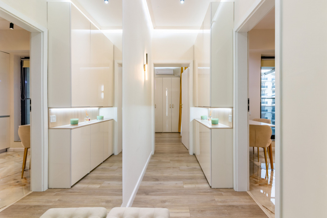 Garsonieră decomandată, Exigent Plaza Faza 5, mobilată modern, bloc 2024